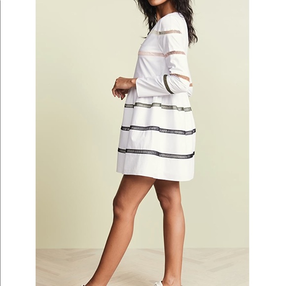 NWOT shopbop ENGLISH FACTORYA-Line Striped Dress - Picture 4 of 5